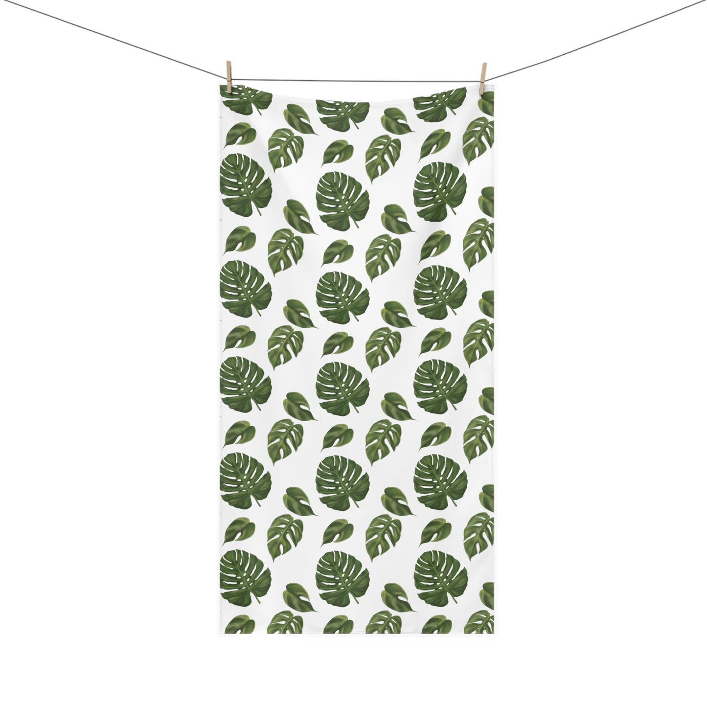 Monstera Leaf Bath Towel