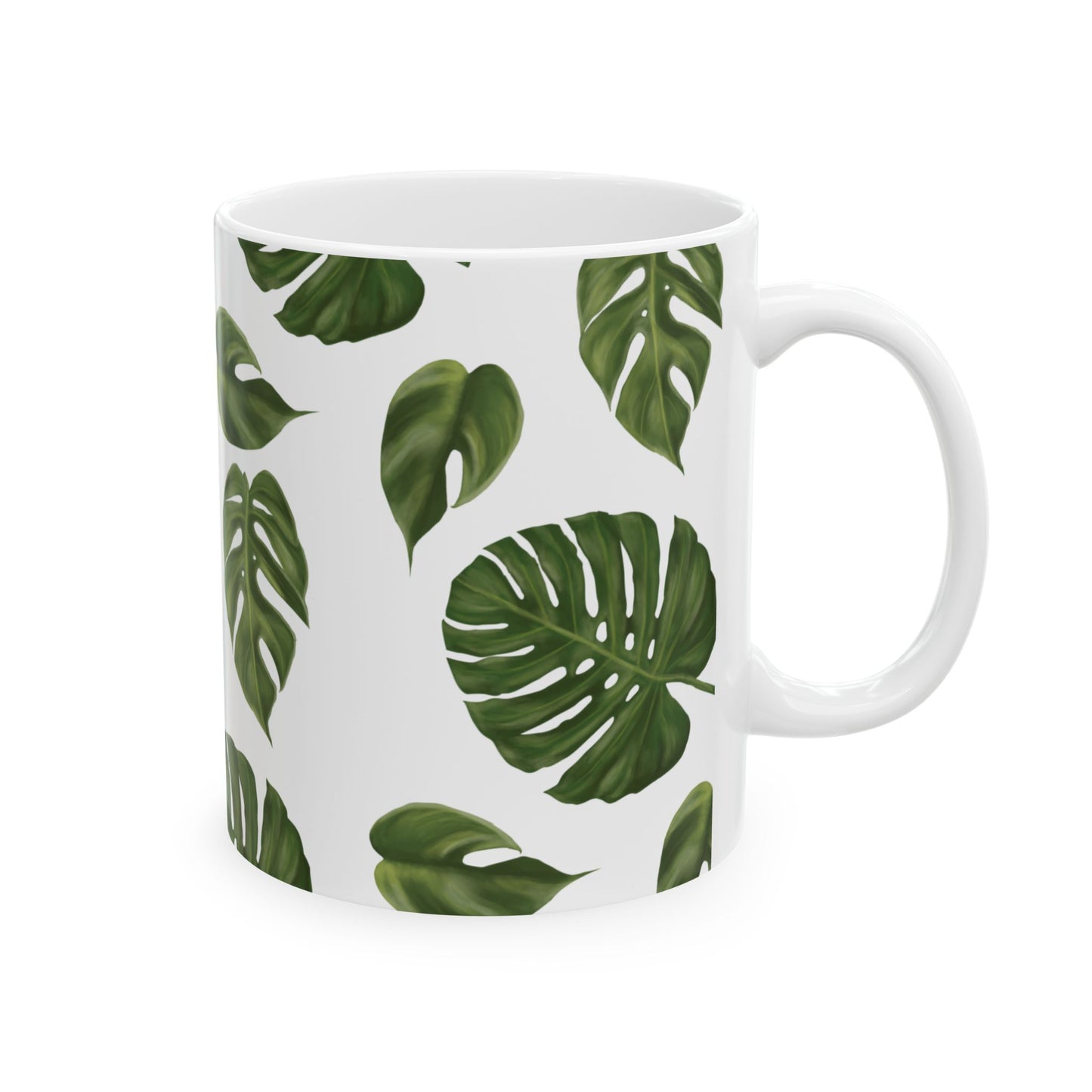 Monstera Leaf Ceramic Mug