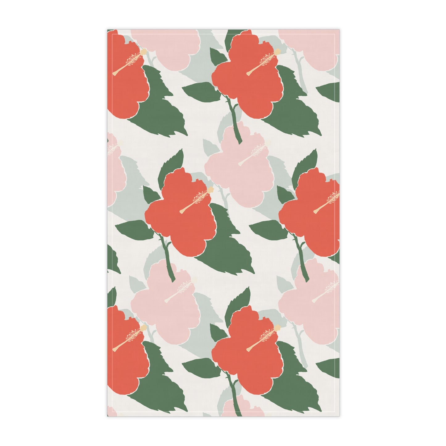Floral Graphic Tea Towel