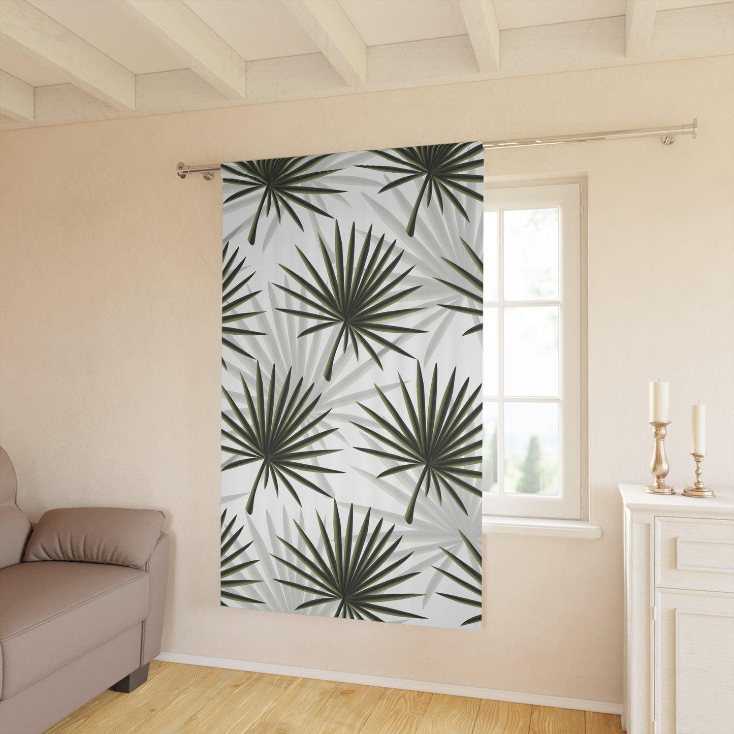 Palm Fan Blackout Curtain