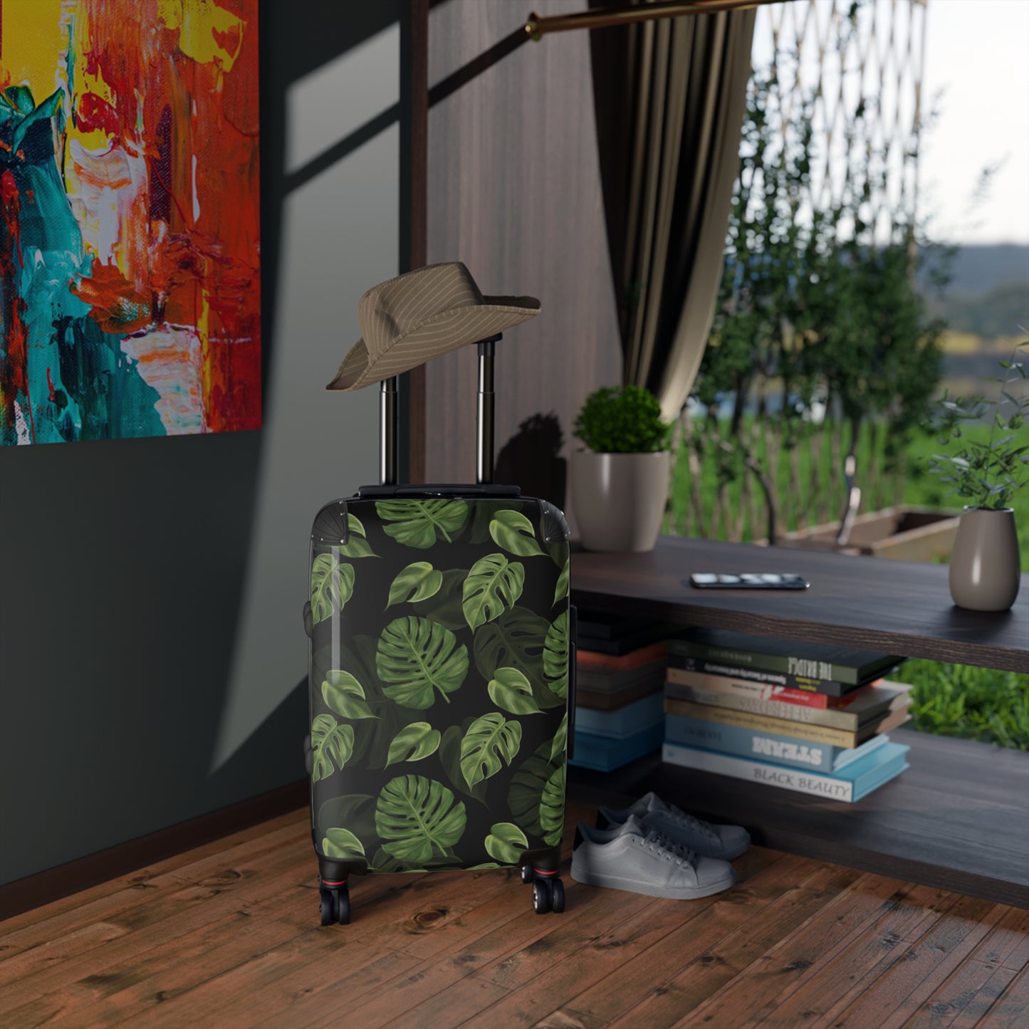 Monstera Leaf Suitcase
