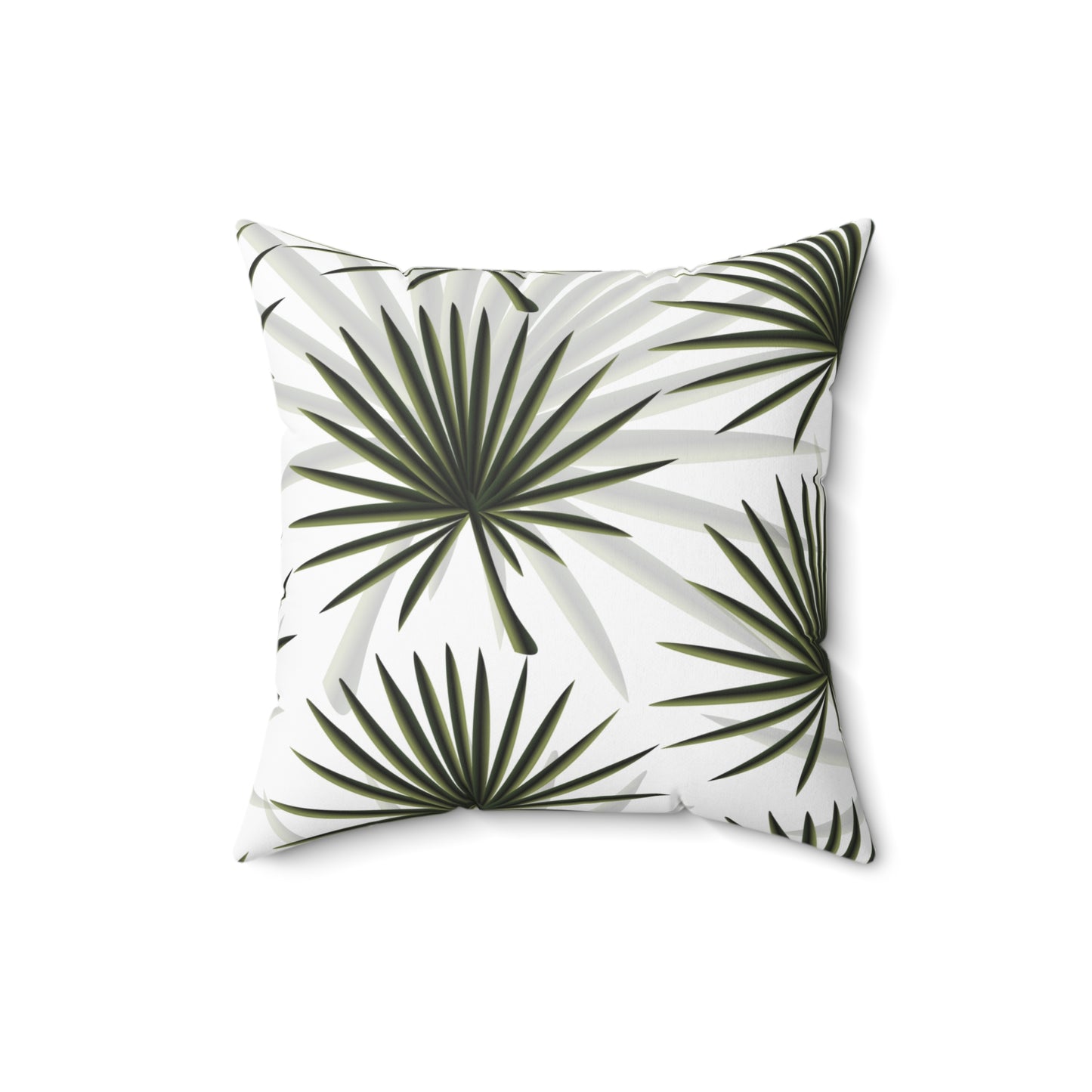 Palm Fan Throw Pillow