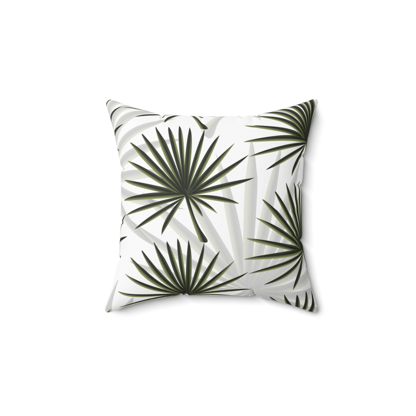 Palm Fan Throw Pillow