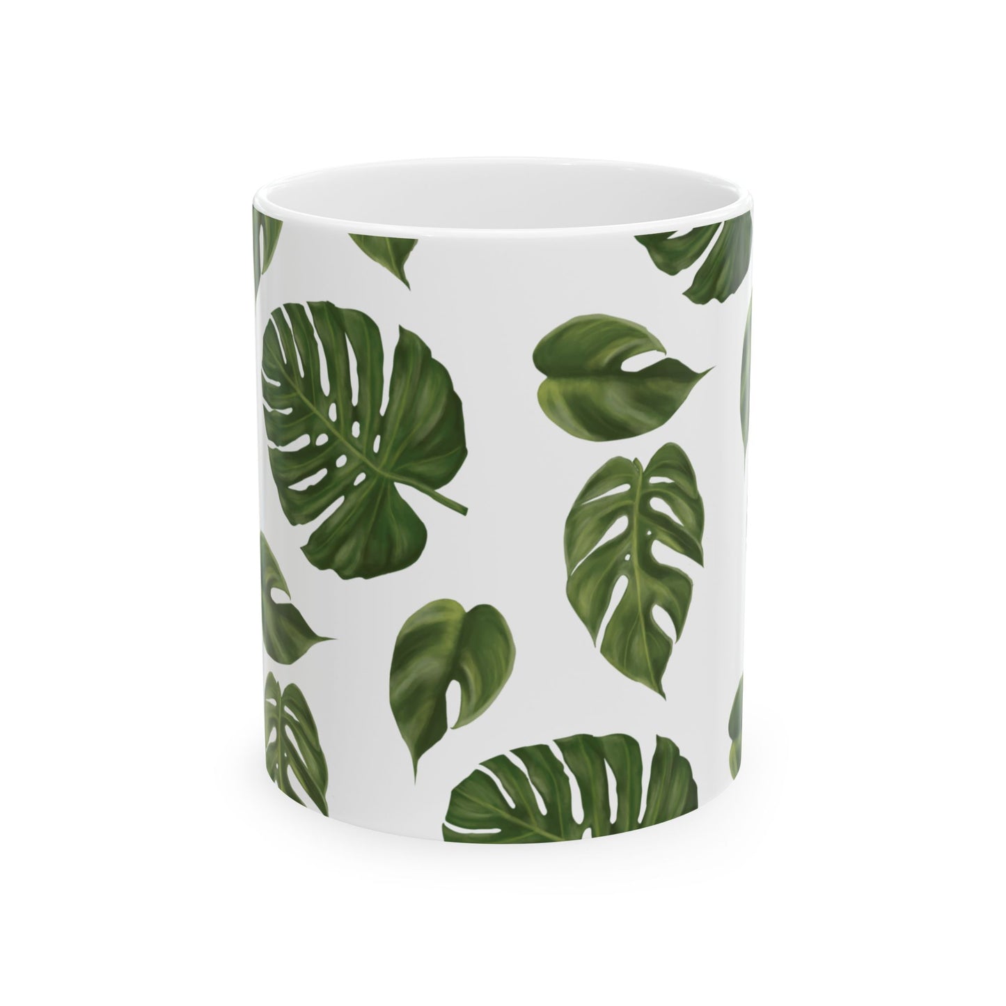Monstera Leaf Ceramic Mug