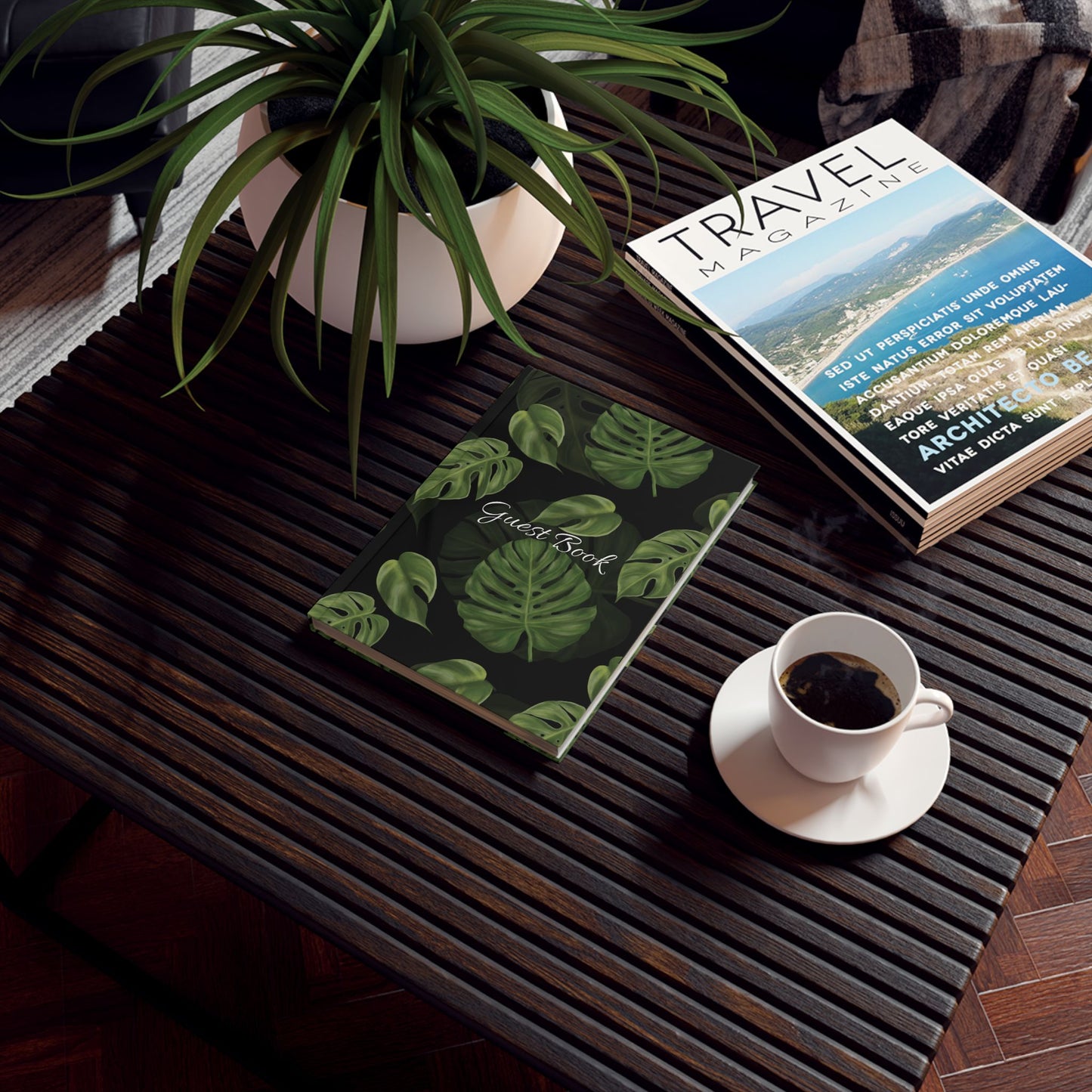 Monstera Leaf Guest Book