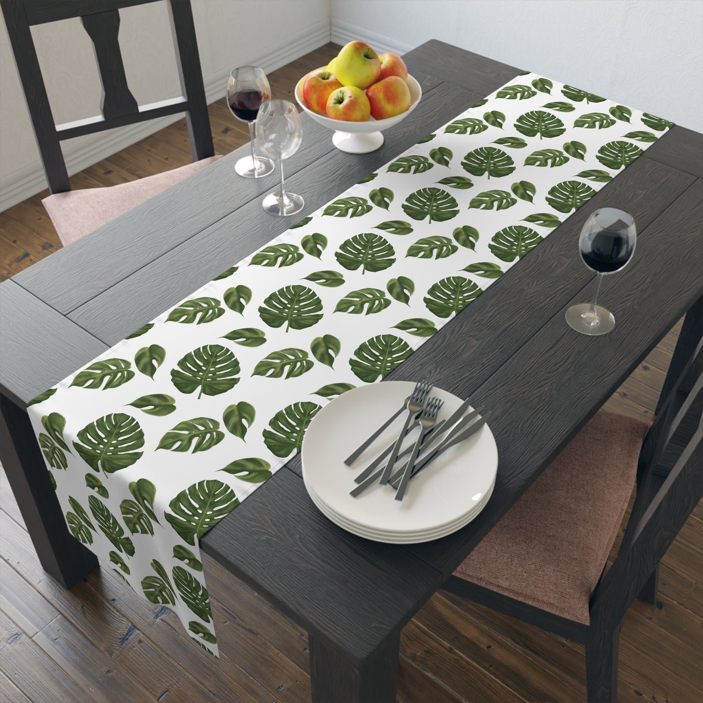 Monstera Leaf Table Runner