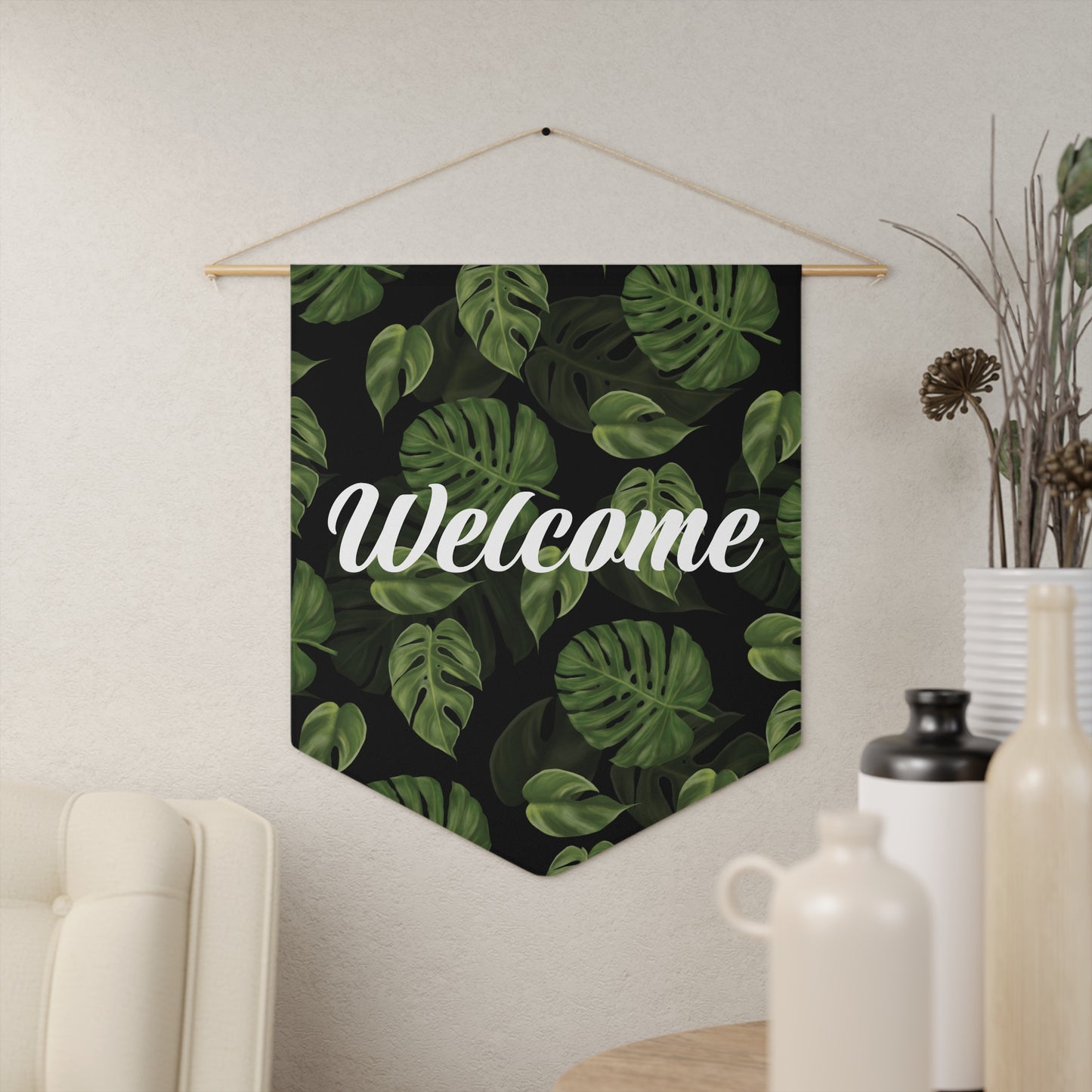 Welcome Sign Pennant Flag