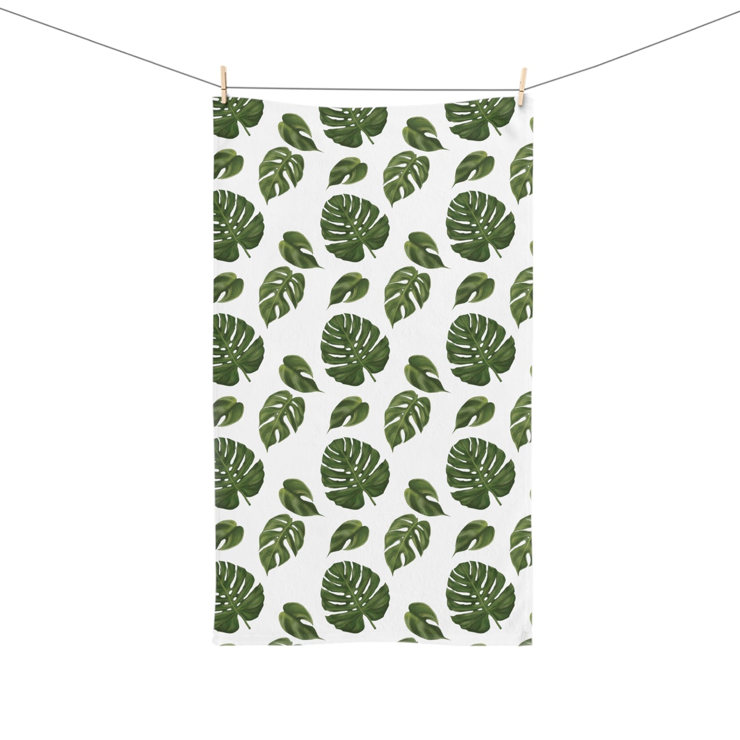 Monstera Leaf Hand Towel