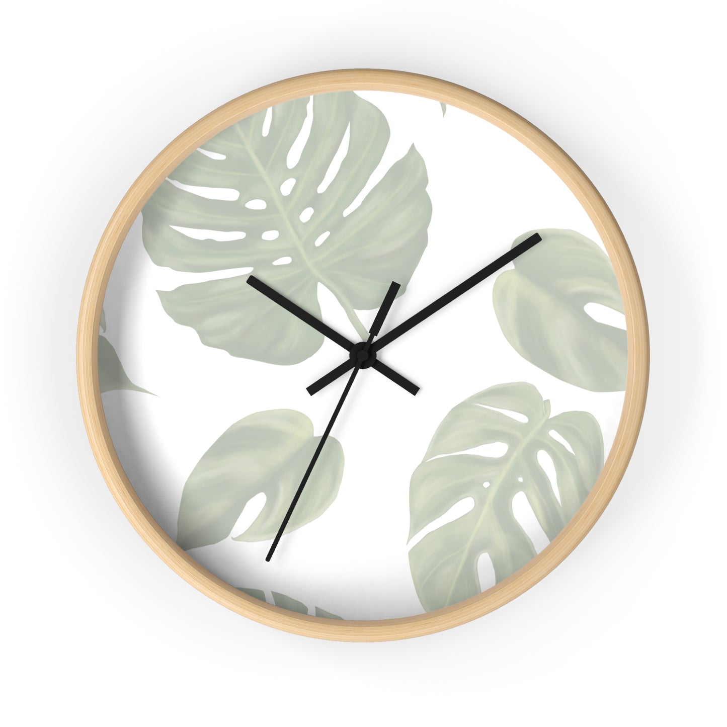 Monstera Leaf Wall Clock