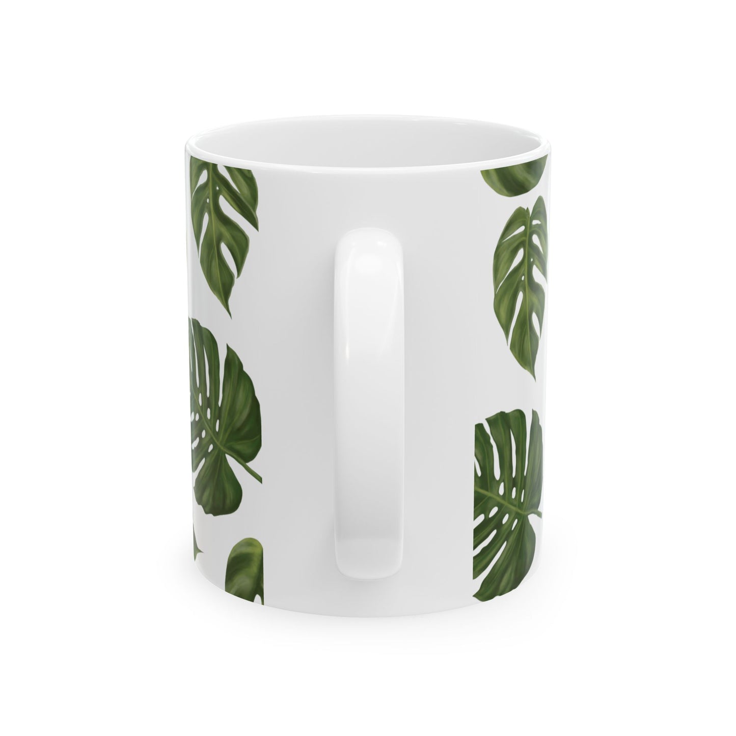 Monstera Leaf Ceramic Mug