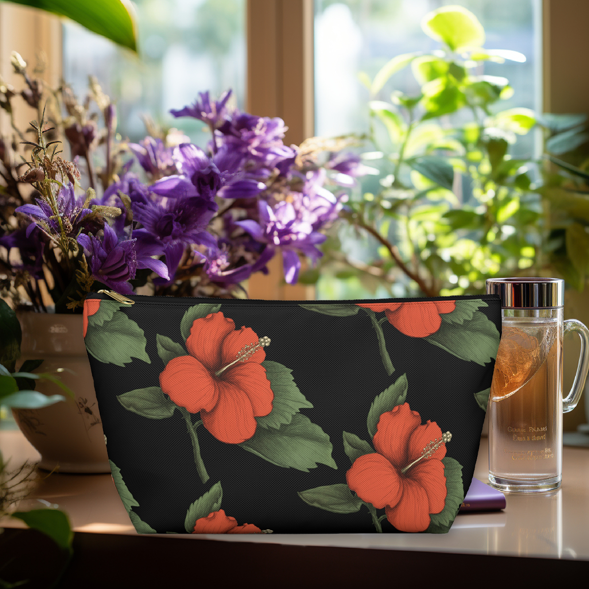Hibiscus Accessory Pouch