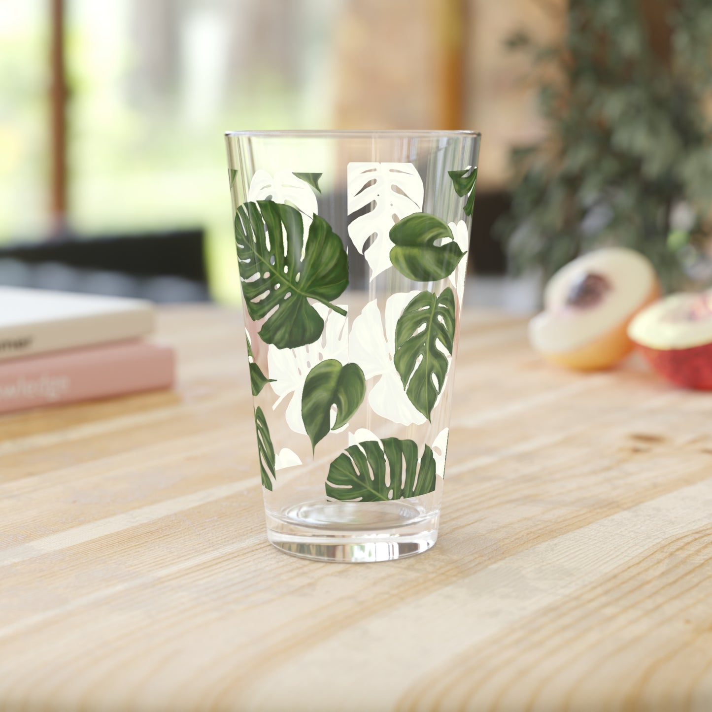 Monstera Leaf Pint Glass