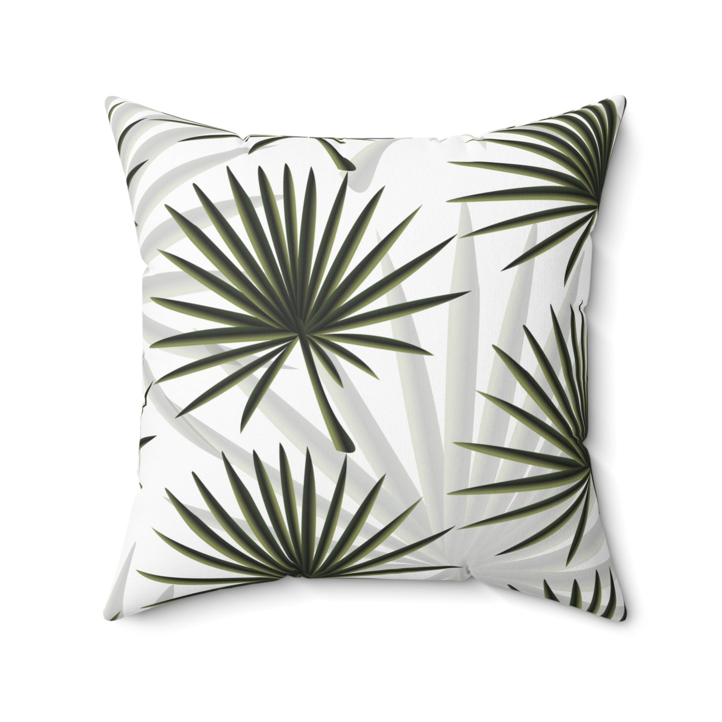 Palm Fan Throw Pillow