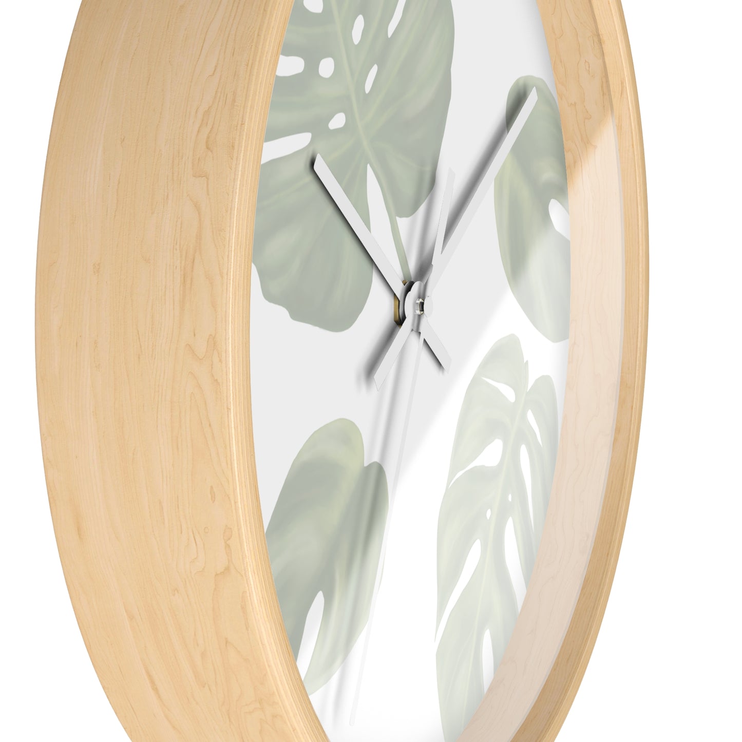 Monstera Leaf Wall Clock