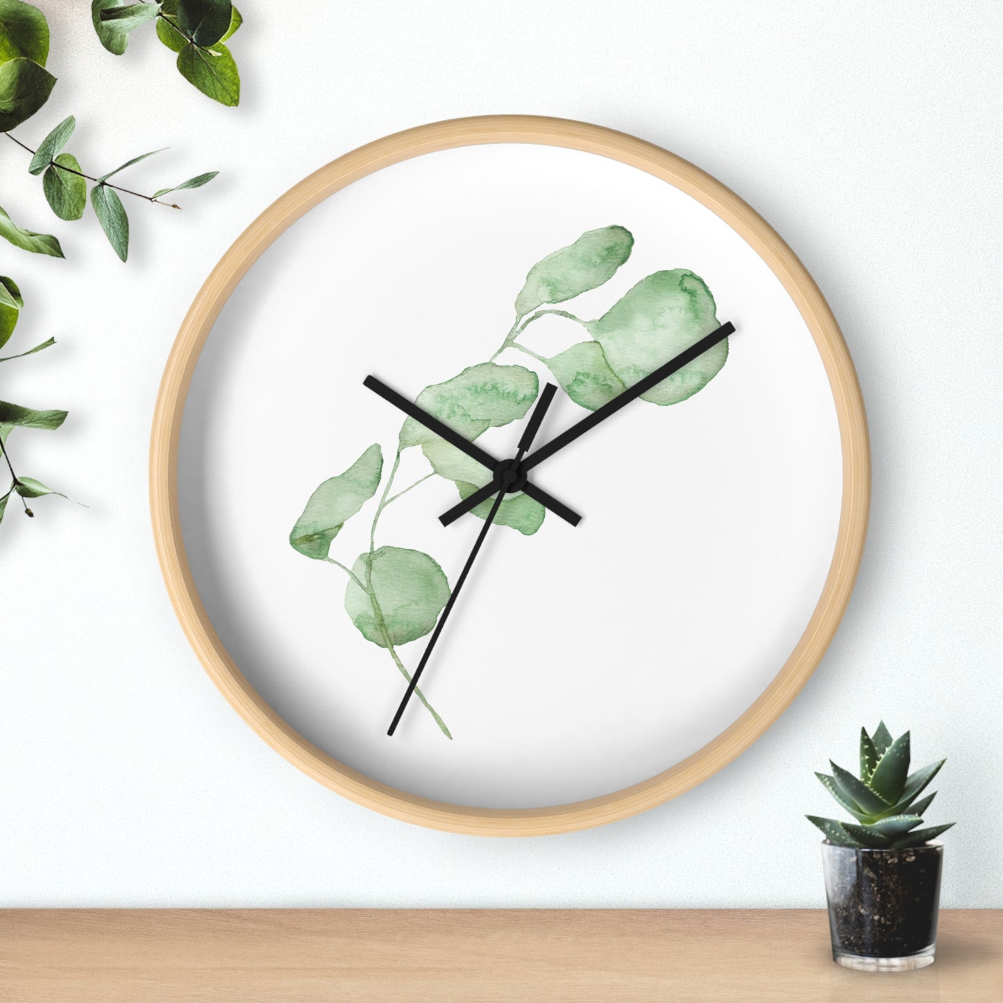 Eucalyptus Wall Clock