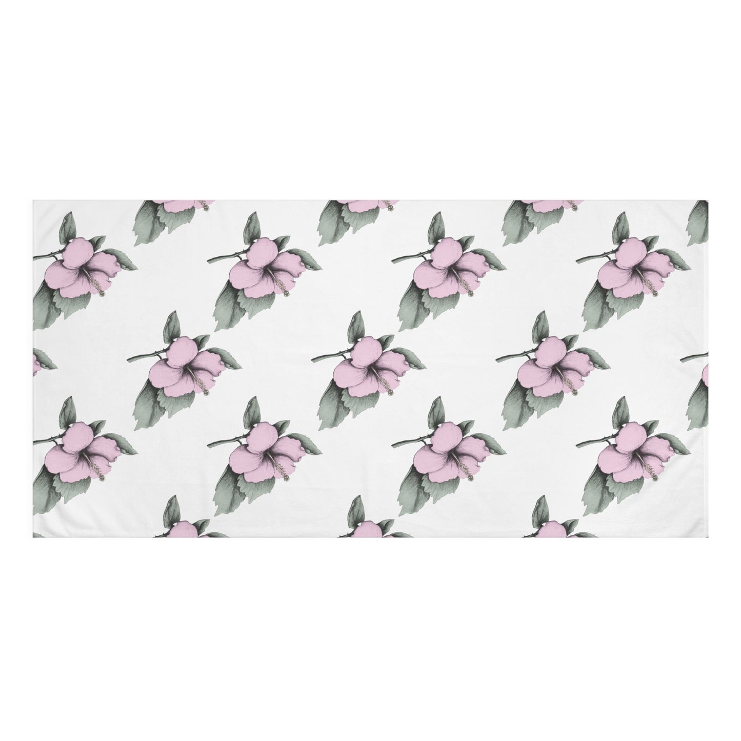 Pink Hibiscus Bath Towel