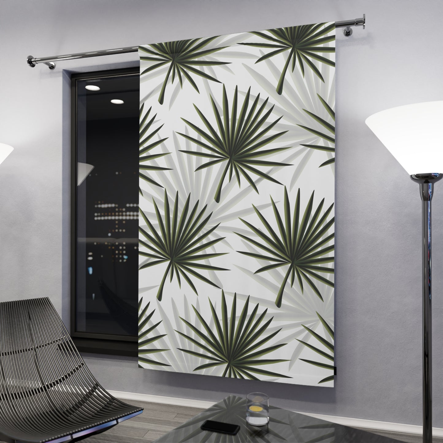 Palm Fan Blackout Curtain