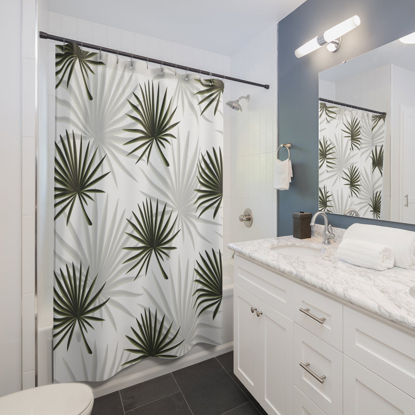 Palm Fan Shower Curtain