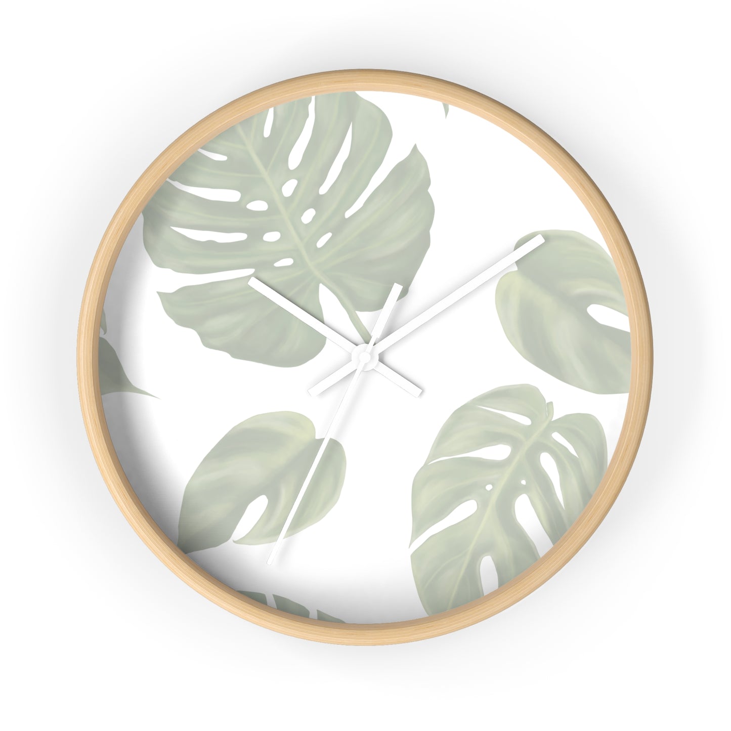 Monstera Leaf Wall Clock