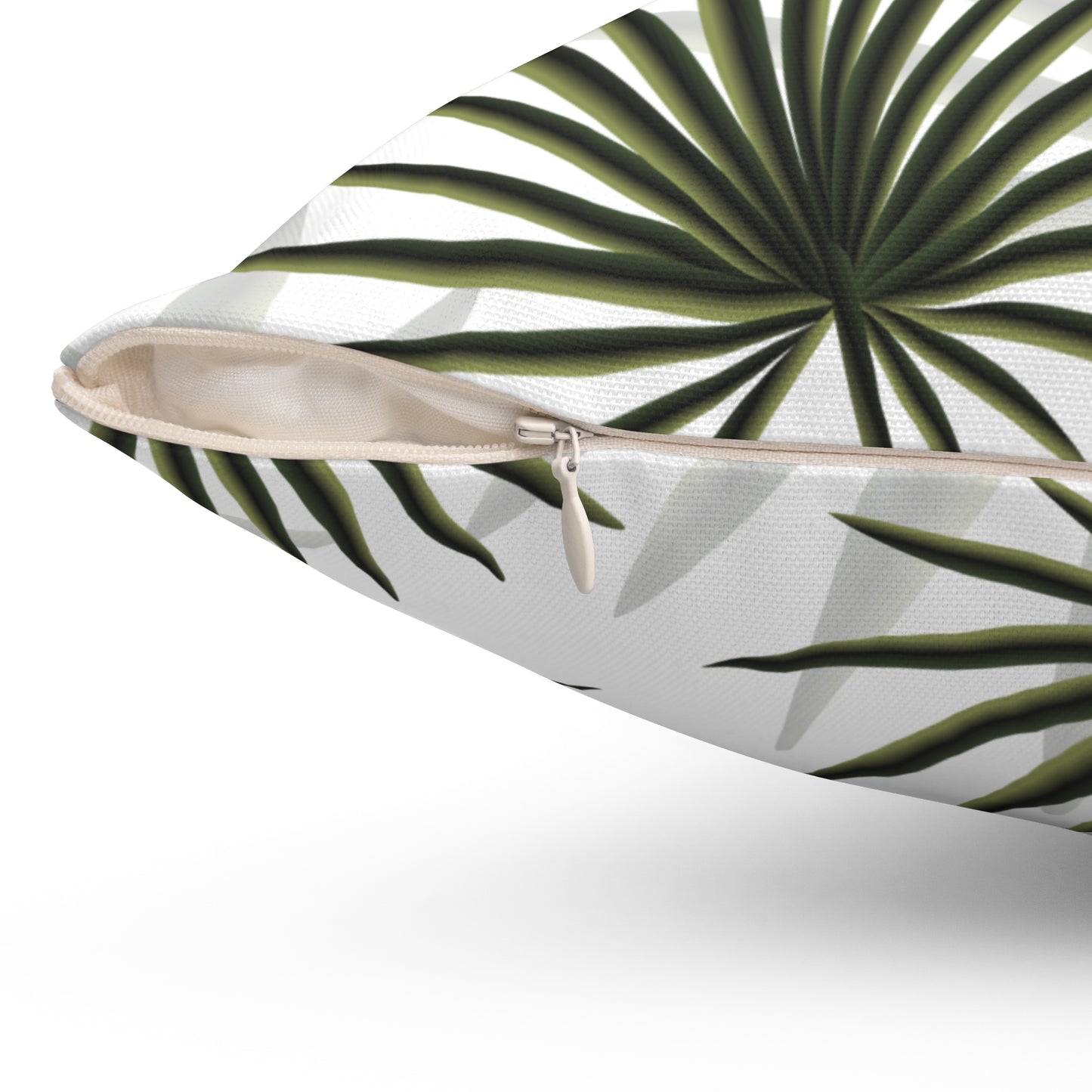 Palm Fan Throw Pillow