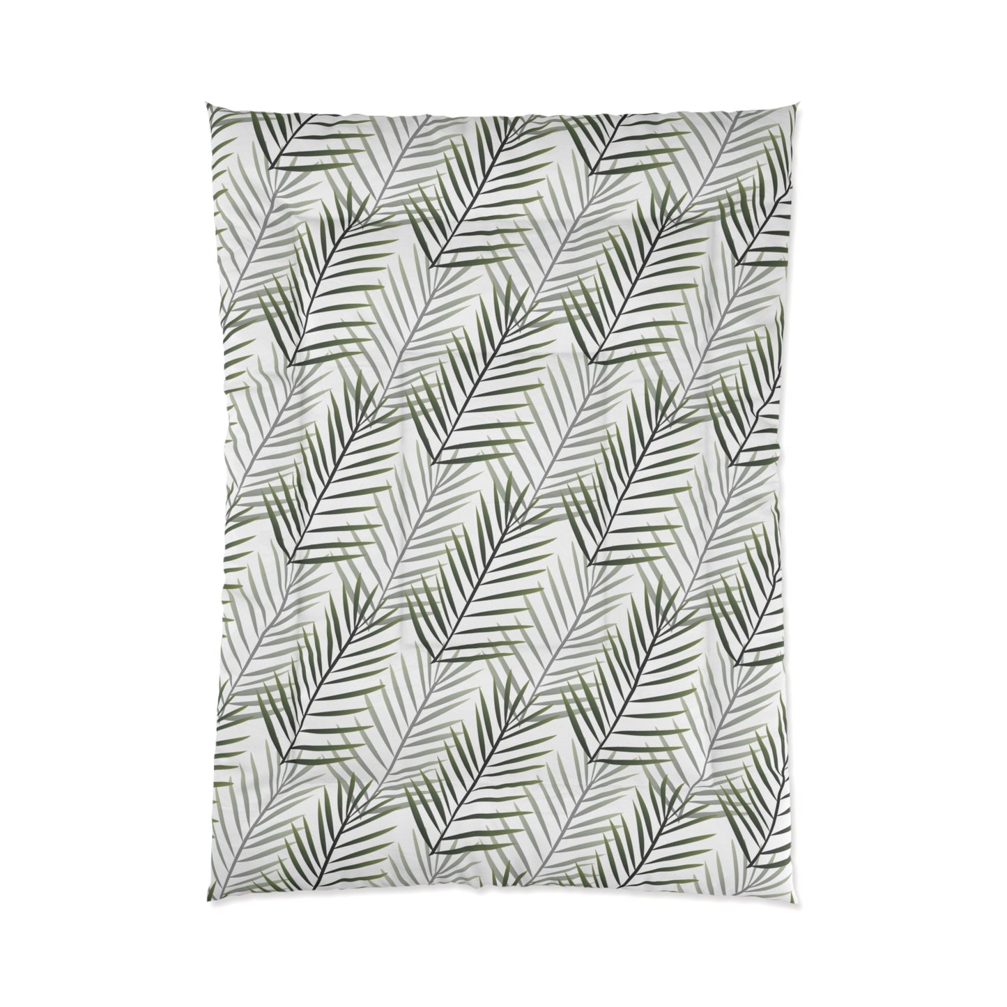 White Palm Leaf Comforter