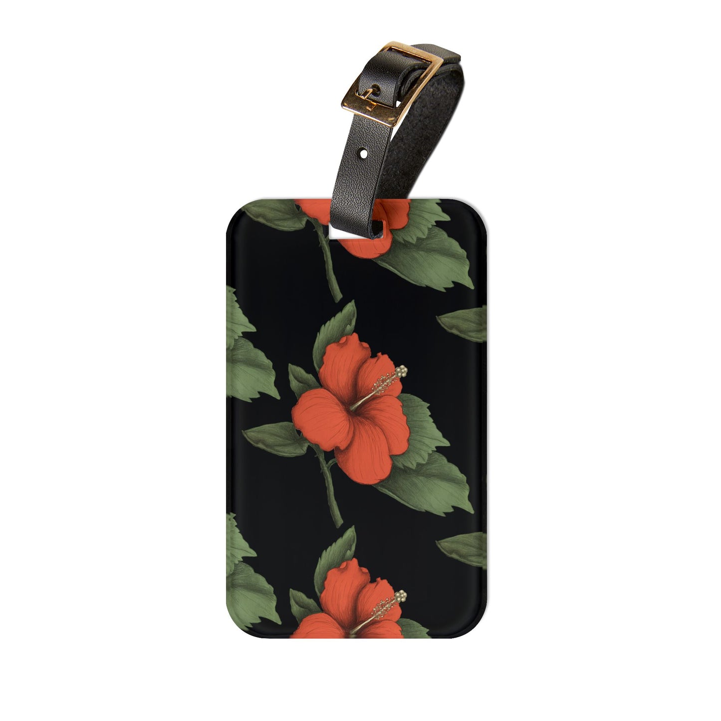 Hibiscus Luggage Tag