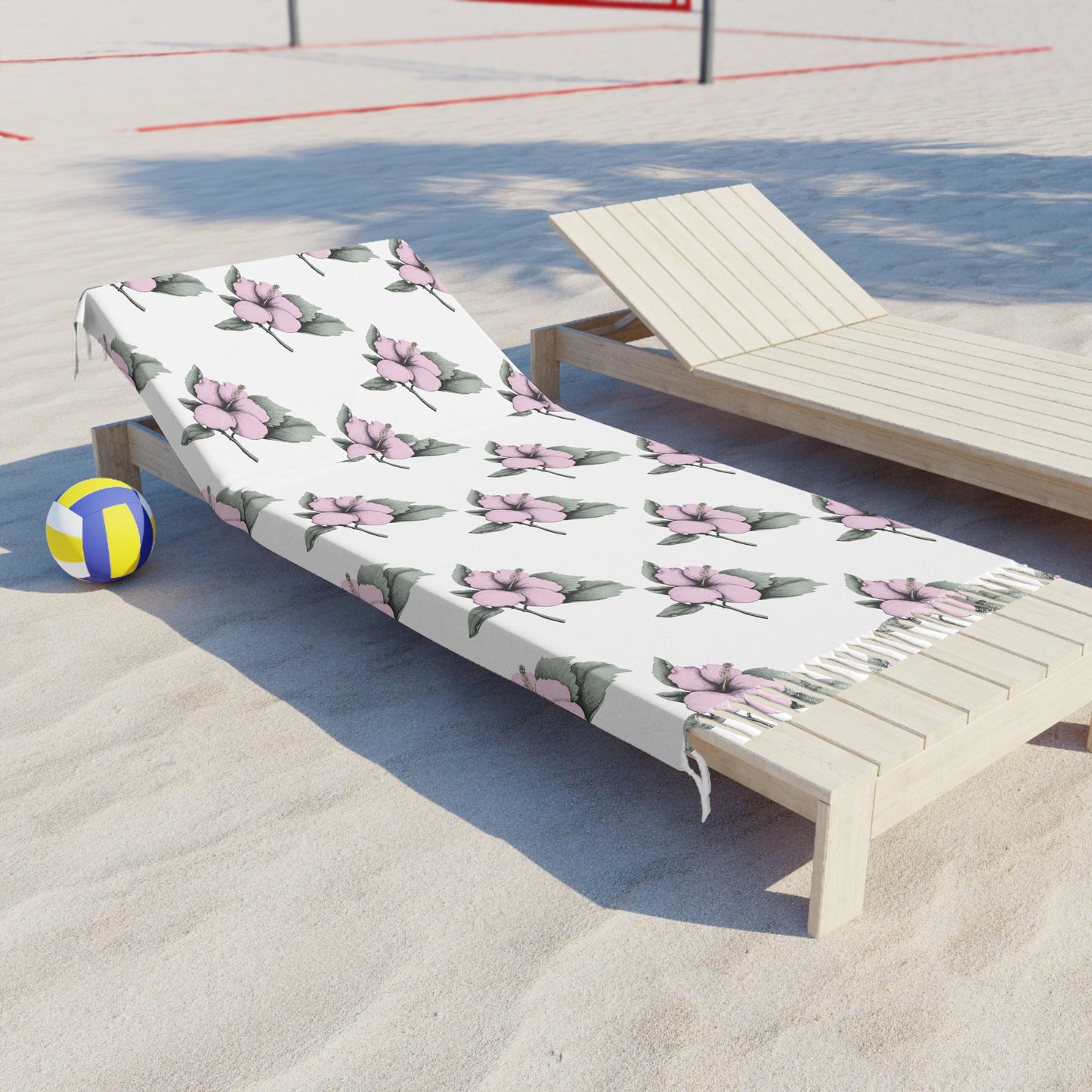 Pink Hibiscus Boho Beach Cloth