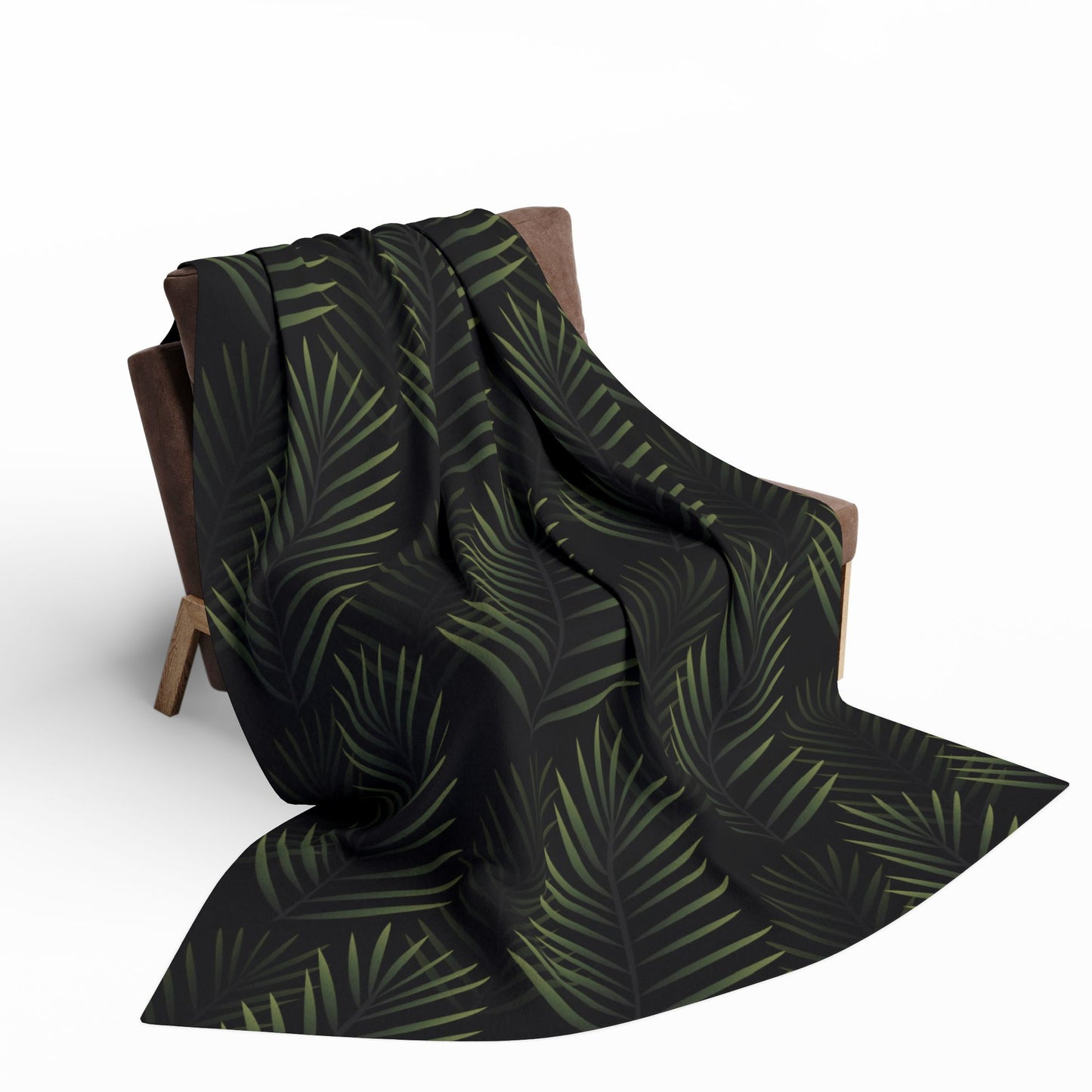 Palm Leaf Fleece Blanket