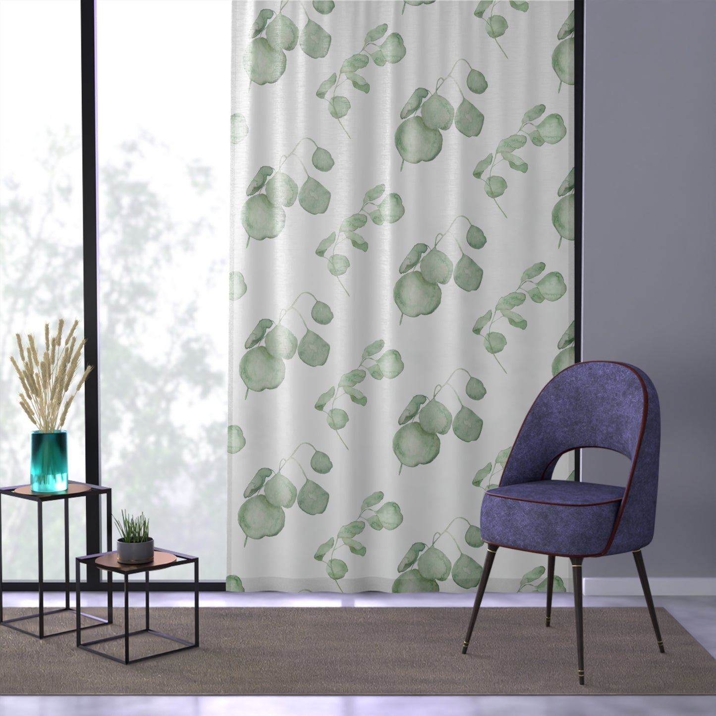 Eucalyptus Sheer Window Curtain