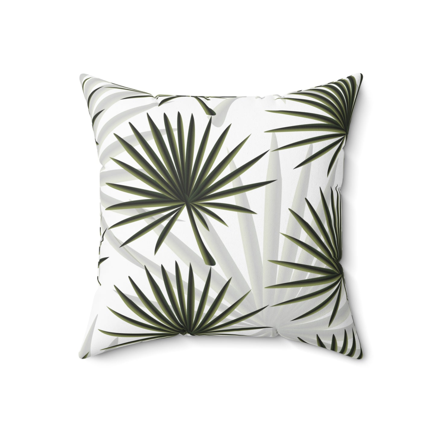 Palm Fan Throw Pillow