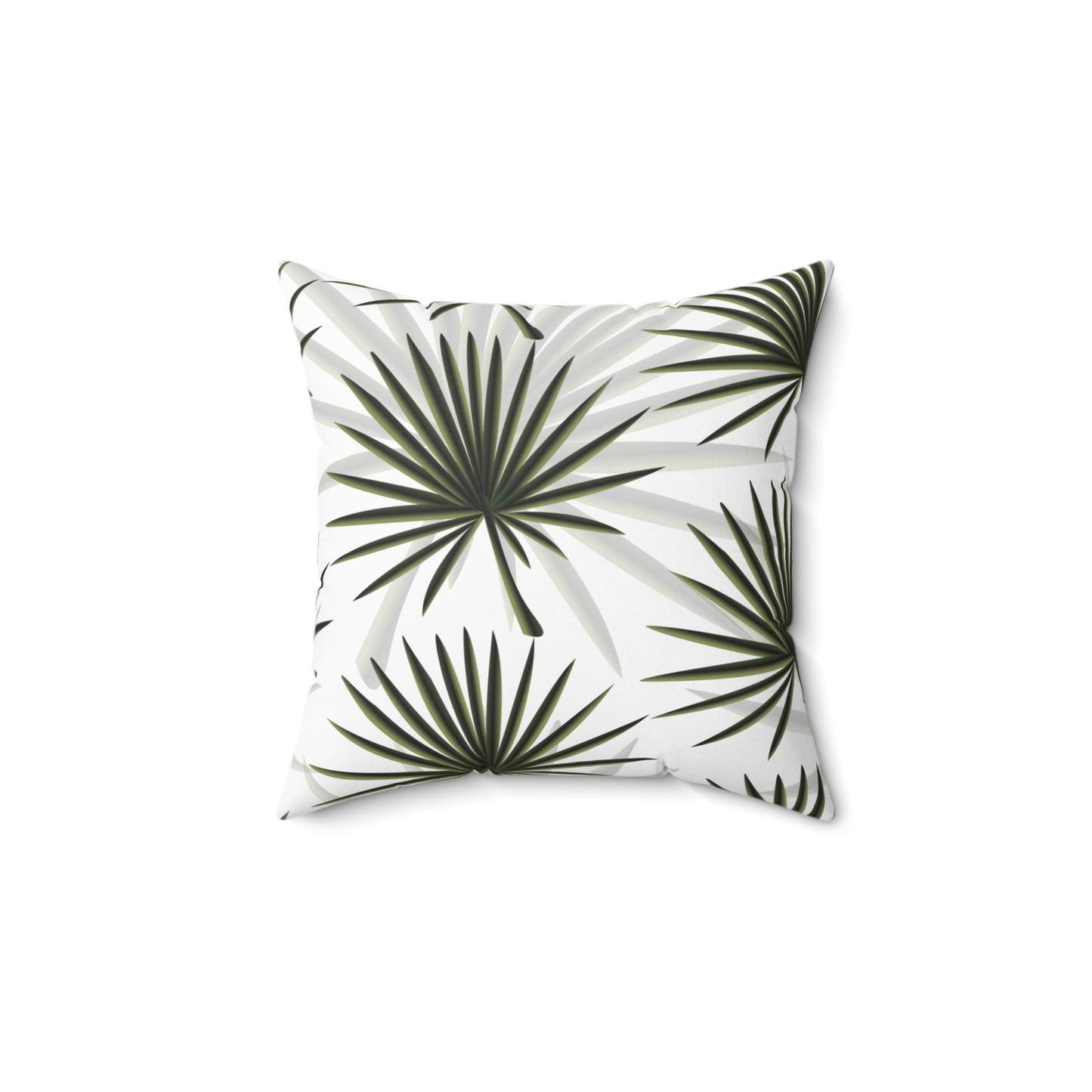 Palm Fan Throw Pillow