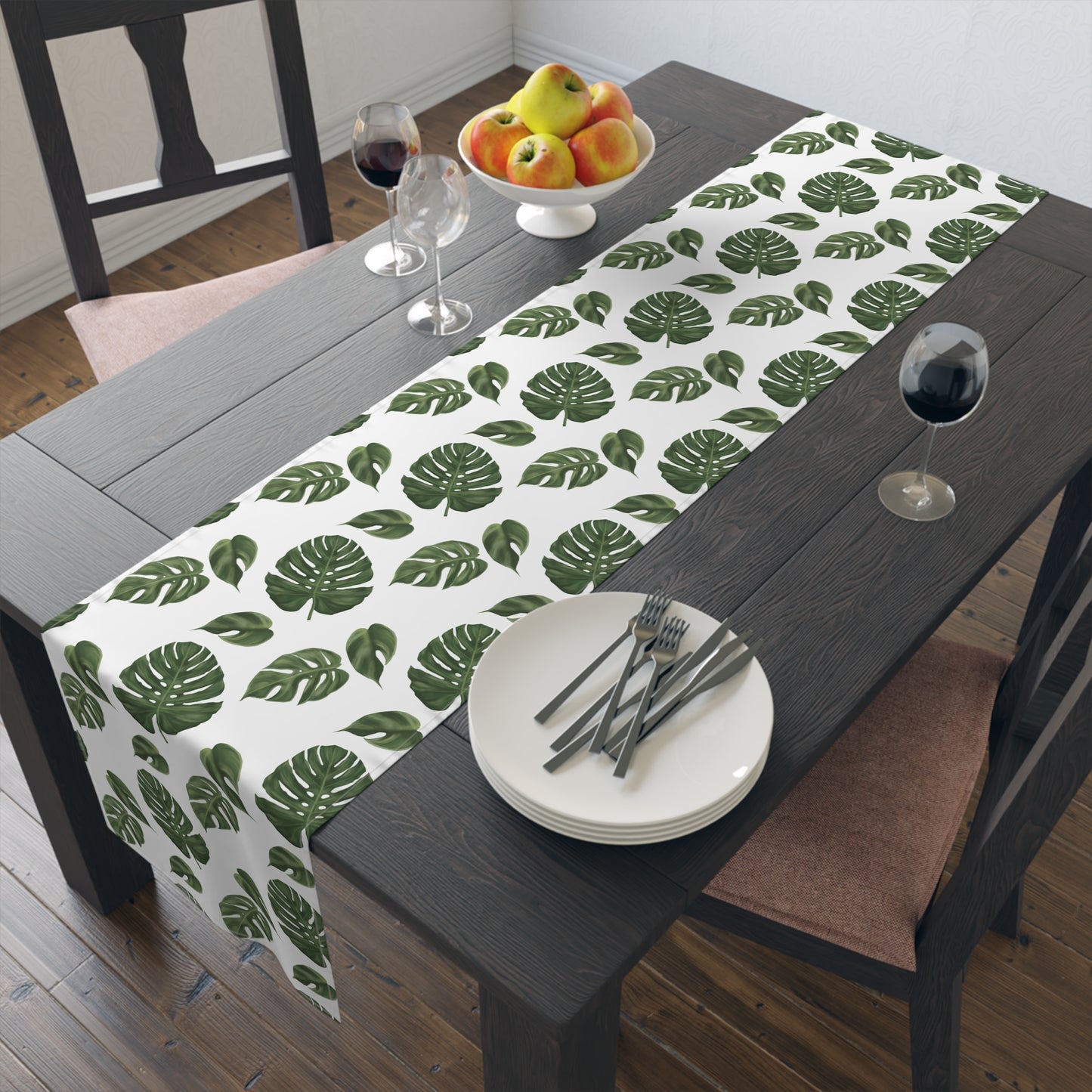 Monstera Leaf Table Runner