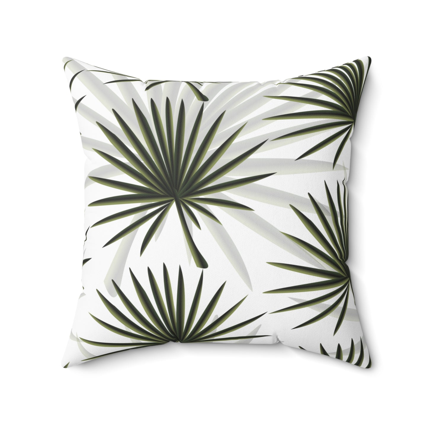 Palm Fan Throw Pillow