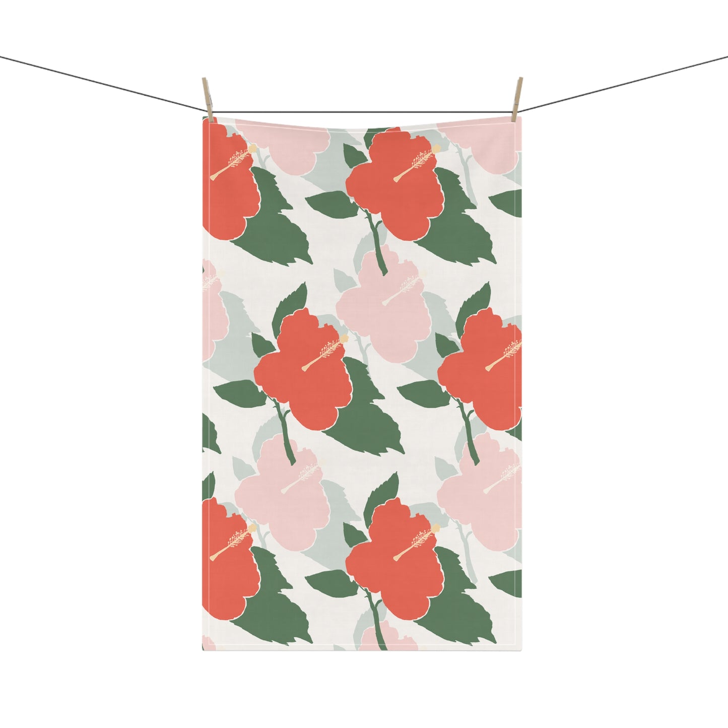 Floral Graphic Tea Towel