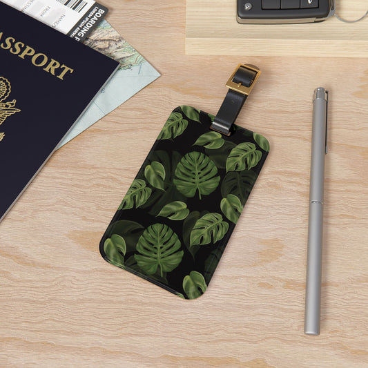 Monstera Leaf Luggage Tag