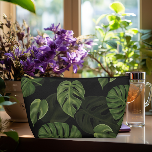 Monstera Leaf Accessory Pouch